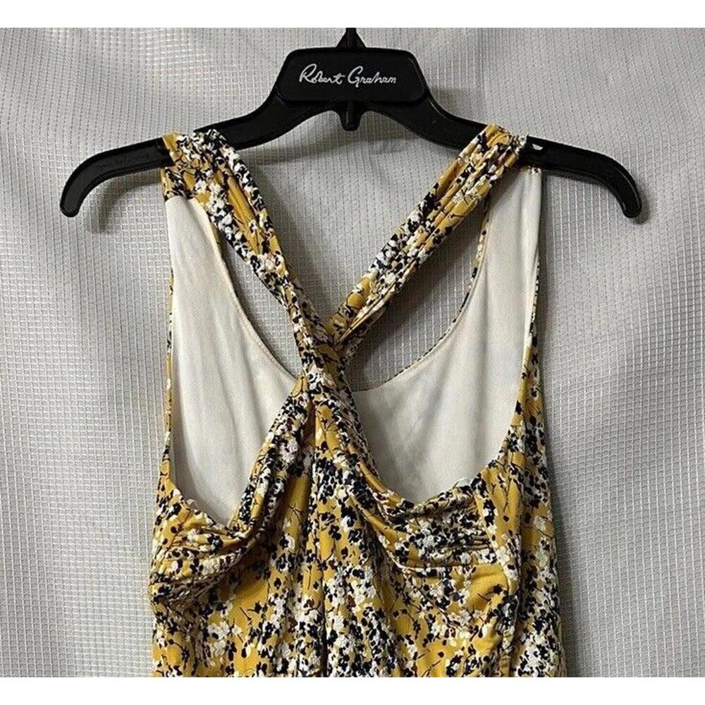 NWT Kaileigh Tasha Womens Yellow Floral Knit Casual Sleeveless Dress Size 2XL - Picture 11 of 11